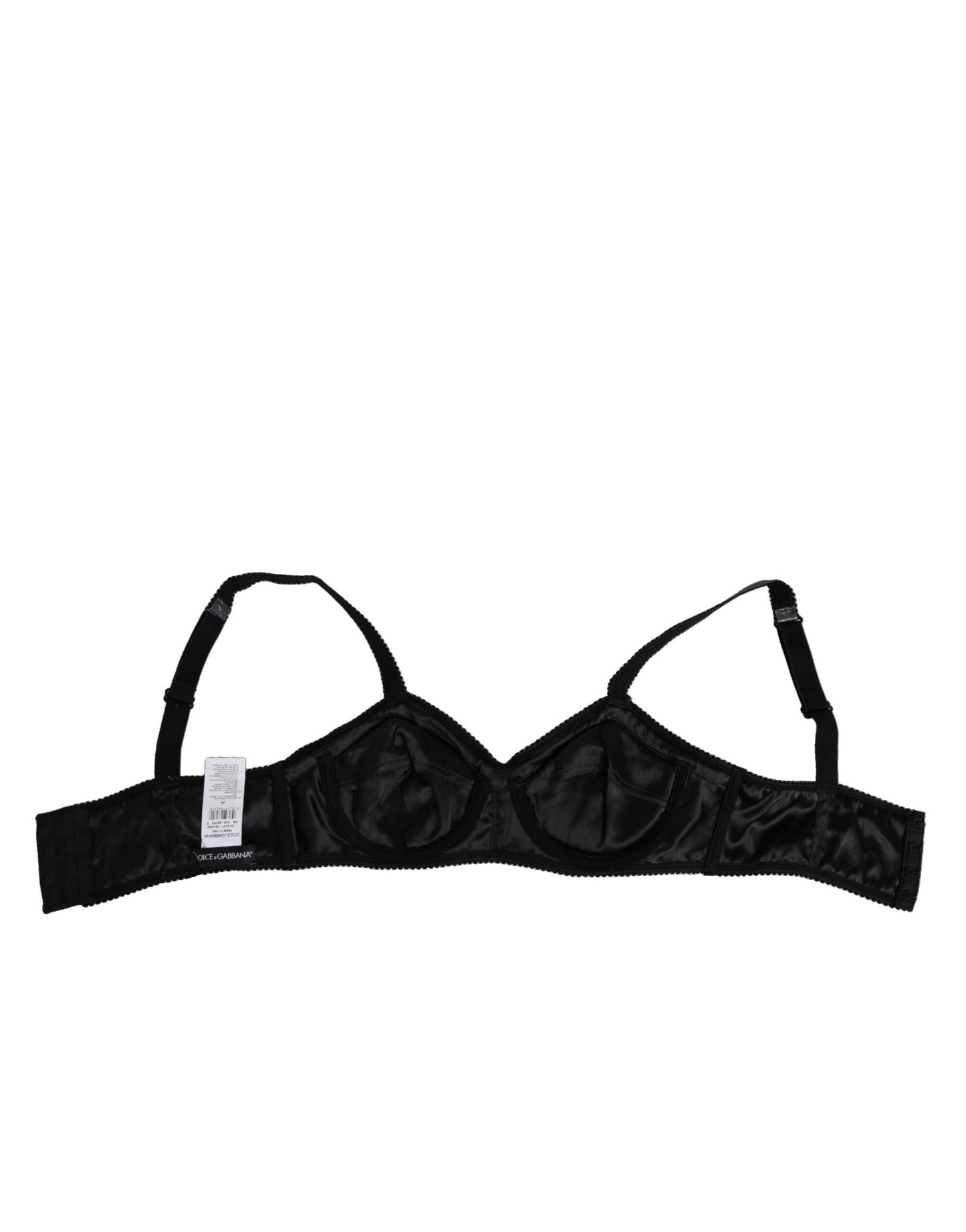 Dolce & Gabbana Zijden Balconette SemiPad Bh Donkergrijs