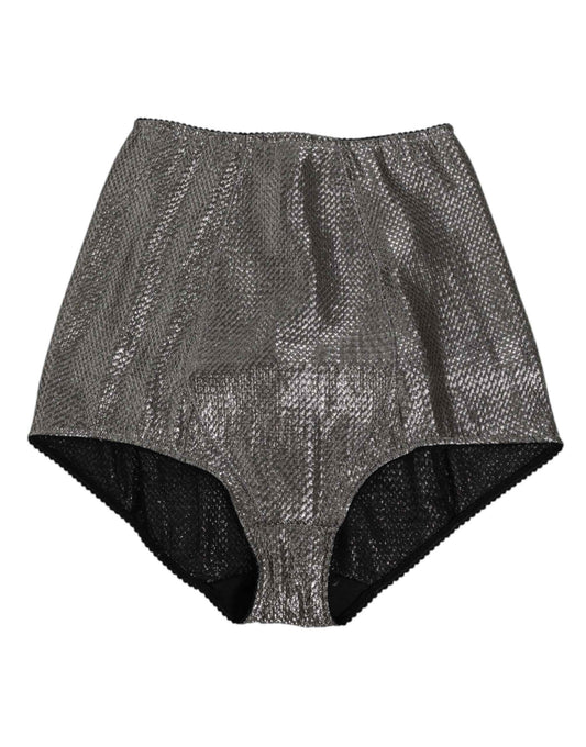 Dolce & Gabbana Gray Silk Stretch Slip Girdle Panty Underwear