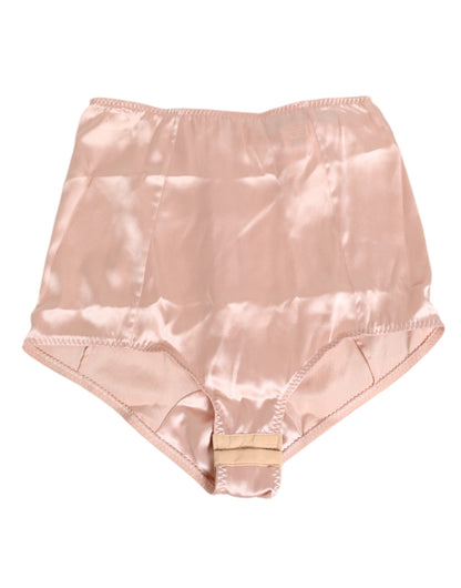 Dolce & Gabbana Panty Shorts Acetaat Roze Hoge Taille