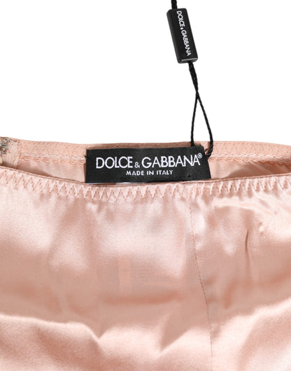 Dolce & Gabbana Panty Shorts Acetaat Roze Hoge Taille