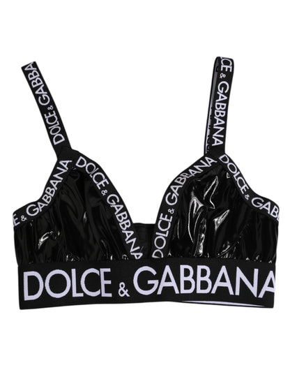 Dolce & Gabbana Sportbeha Polyester Luxe Premium Zwart