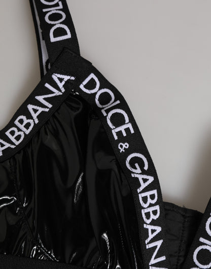 Dolce & Gabbana Sportbeha Polyester Luxe Premium Zwart