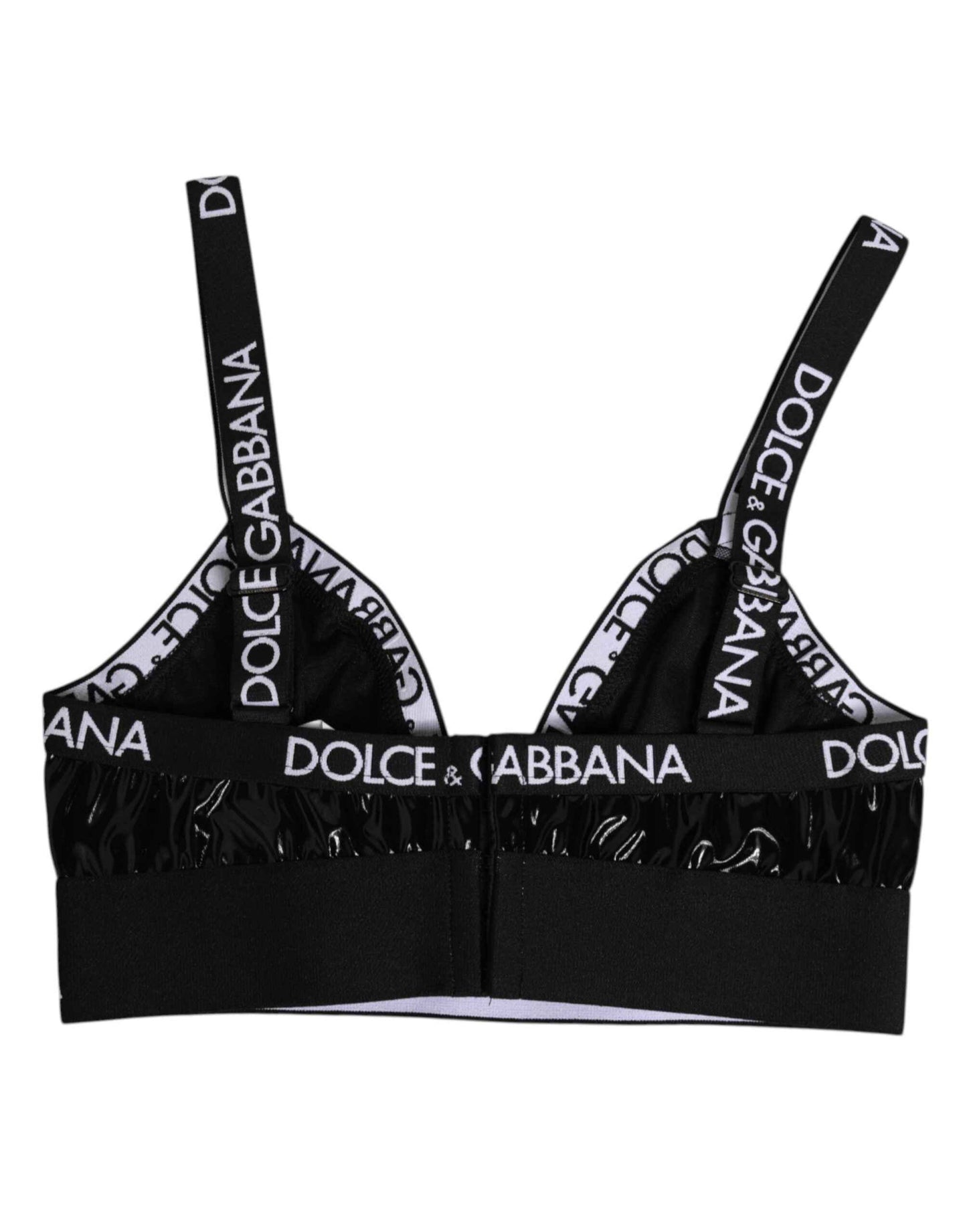 Dolce & Gabbana Black Polyester Soft Cup Brassiere Underwear