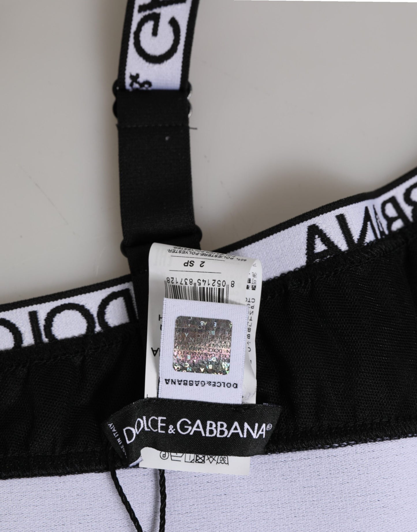 Dolce & Gabbana Sportbeha Polyester Luxe Premium Zwart