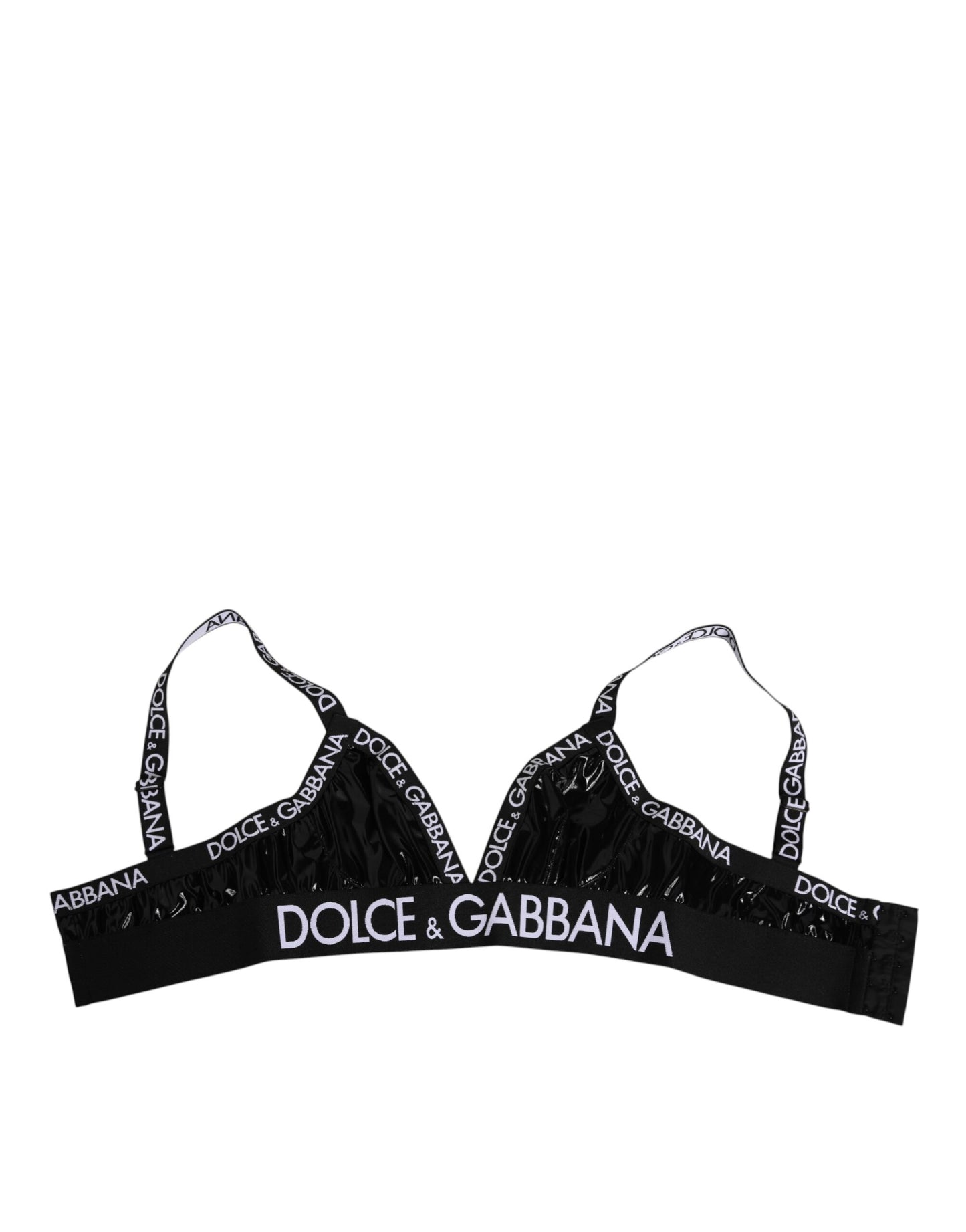 Dolce & Gabbana Sportbeha Polyester Luxe Premium Zwart