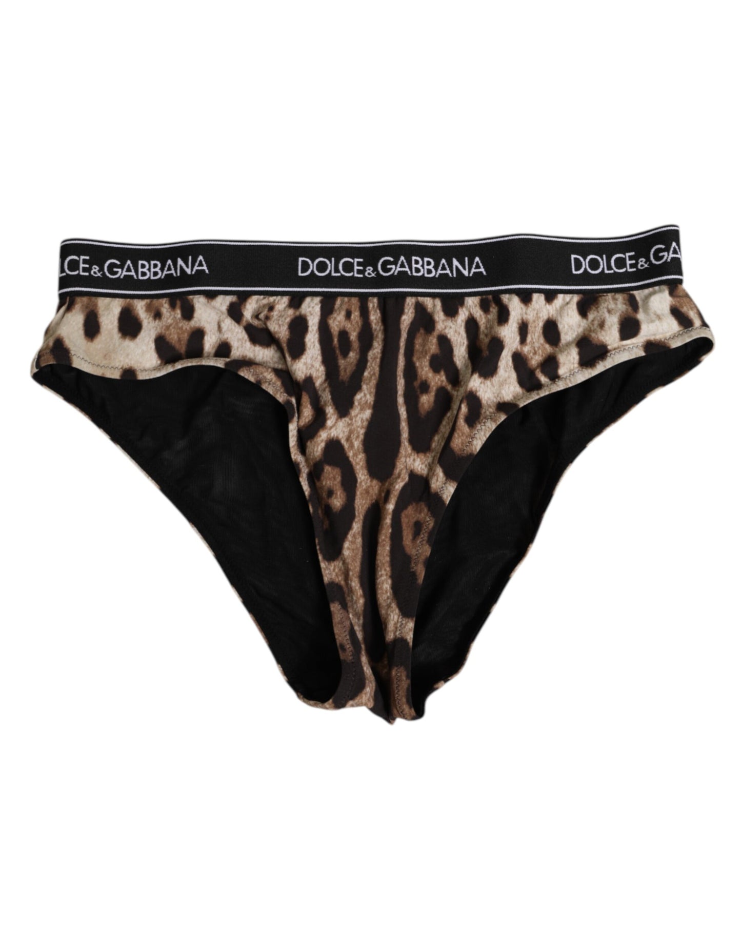 Dolce & Gabbana Hoge Taille Slip 20% Elastaan Bruin