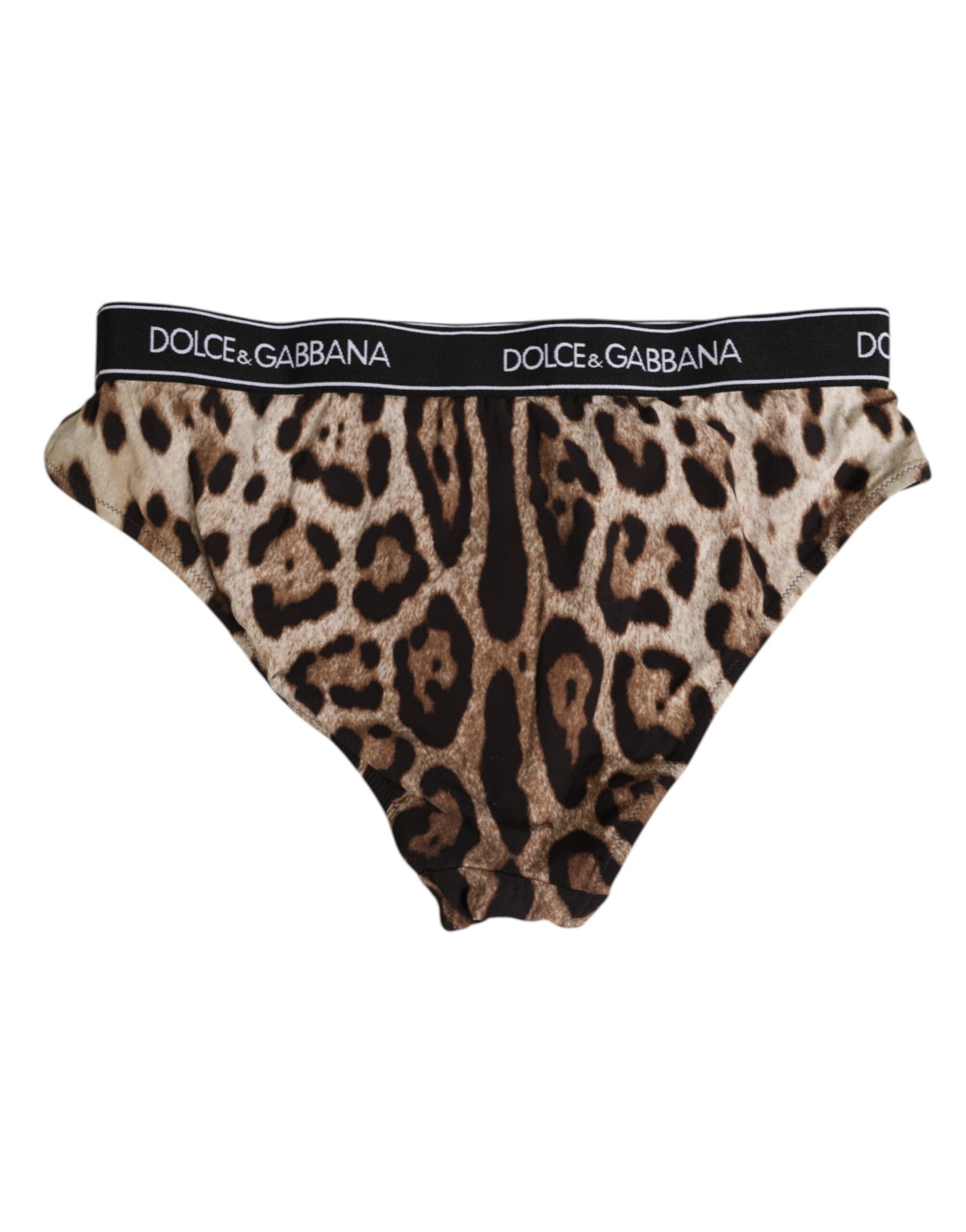 Dolce & Gabbana Hoge Taille Slip 20% Elastaan Bruin