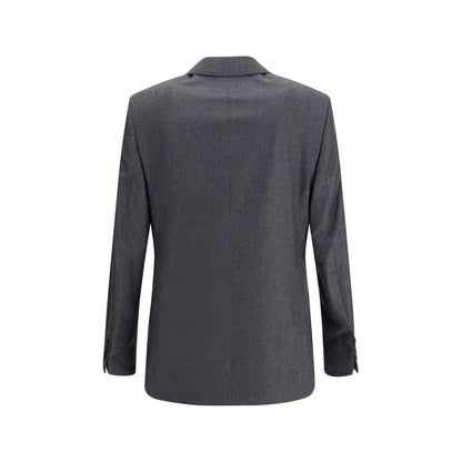 Ami Paris Double-breasted Blazer in Virgin Wool