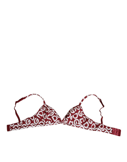 Dolce & Gabbana Soft Cup Bh Logo Mania Rood Wit Ondergoed
