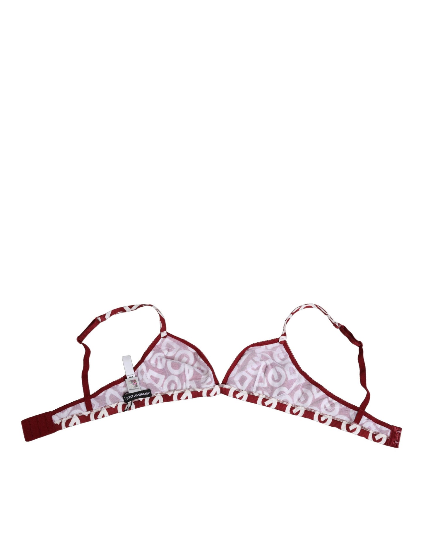 Dolce & Gabbana Soft Cup Bh Logo Mania Rood Wit Ondergoed