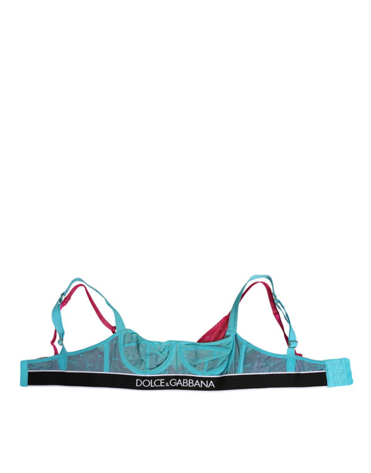 Dolce & Gabbana Balconette Bra Nylon Premium Blauw Elegant