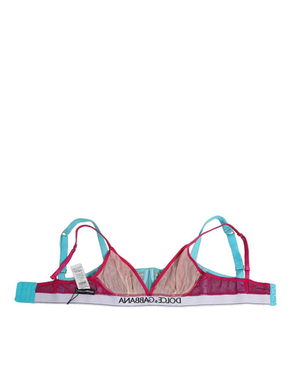 Dolce & Gabbana Balconette Bra Nylon Premium Blauw Elegant