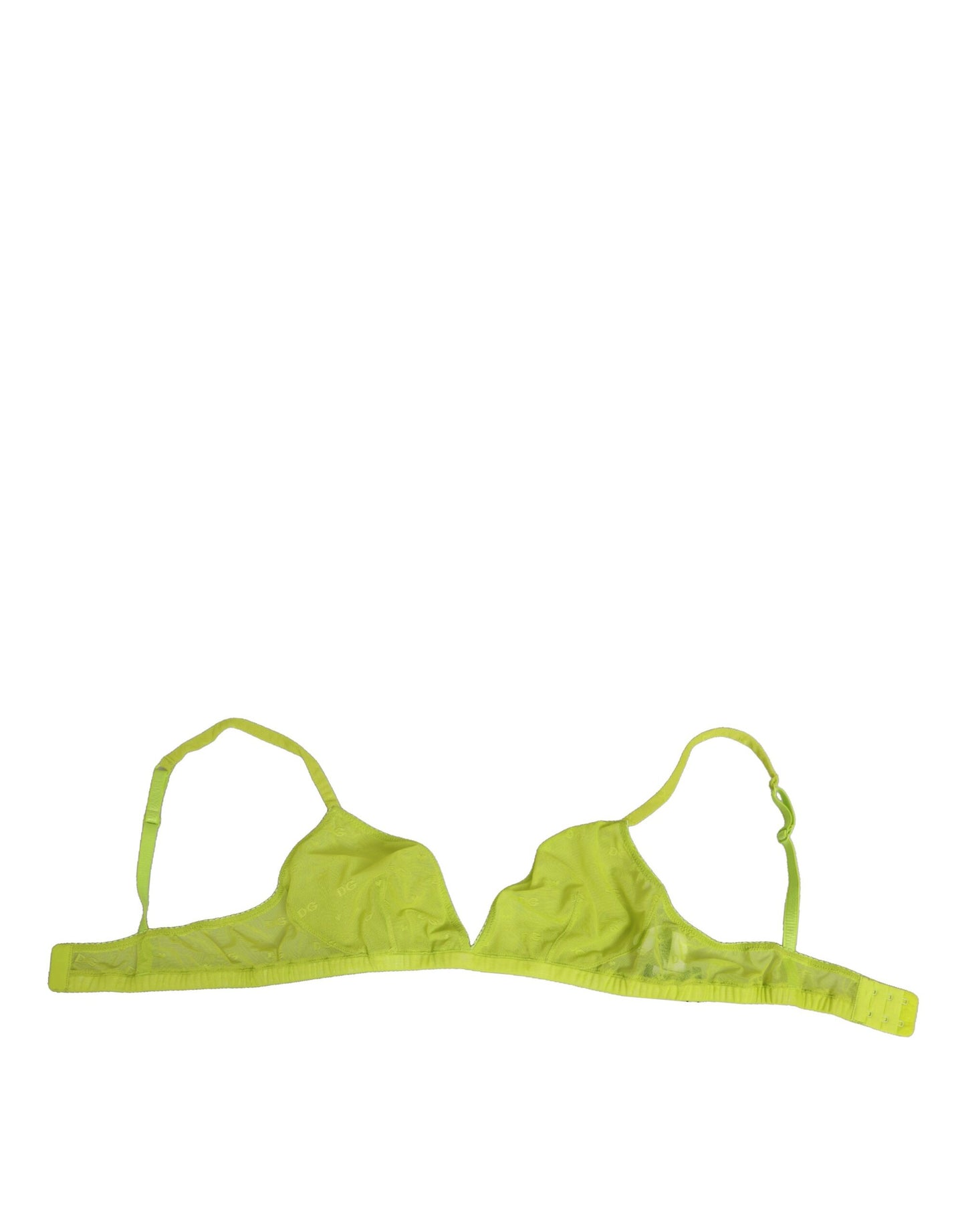 Dolce Gabbana Soft Cup Nylon Brassiere - Geelgroen