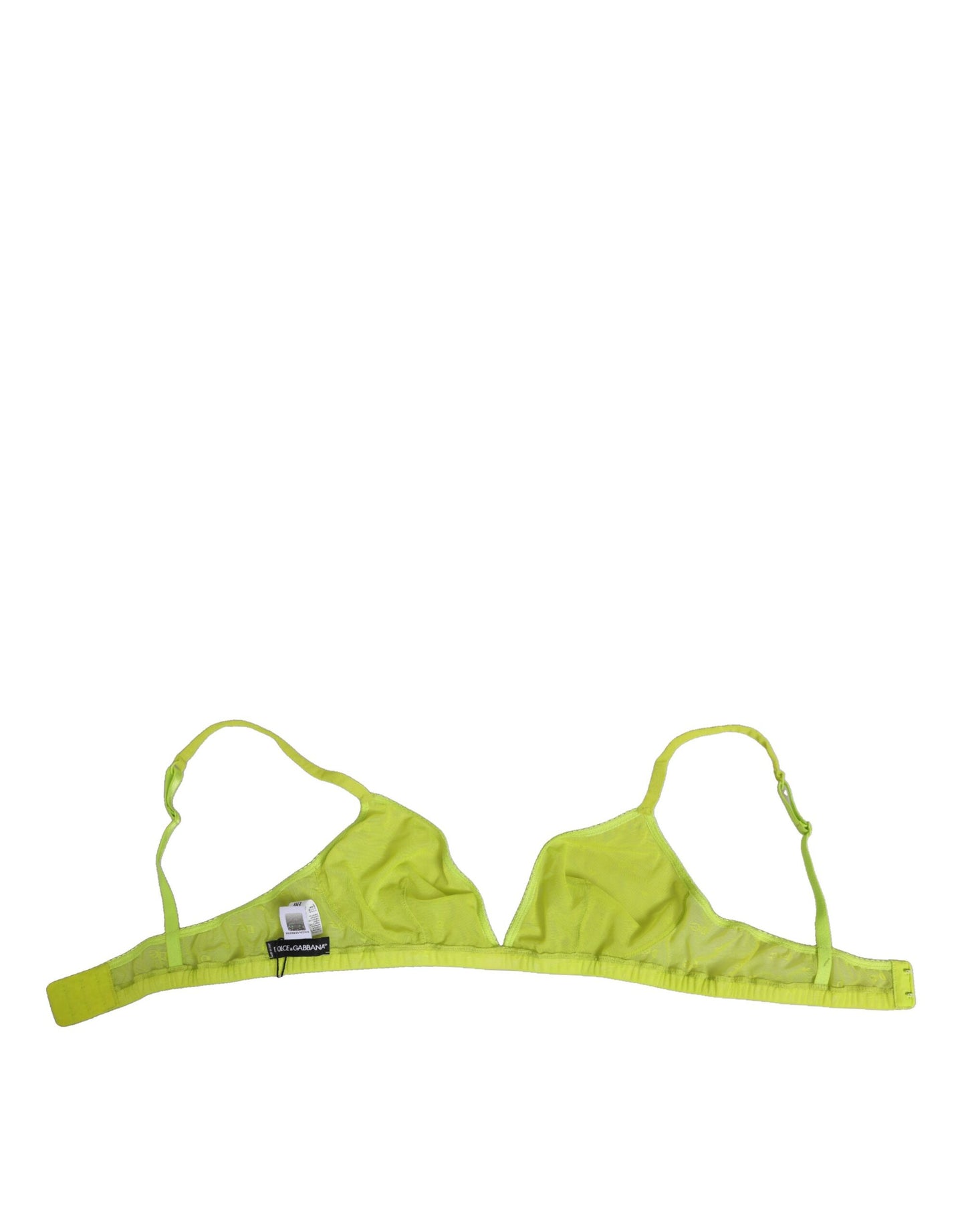 Dolce Gabbana Soft Cup Nylon Brassiere - Geelgroen