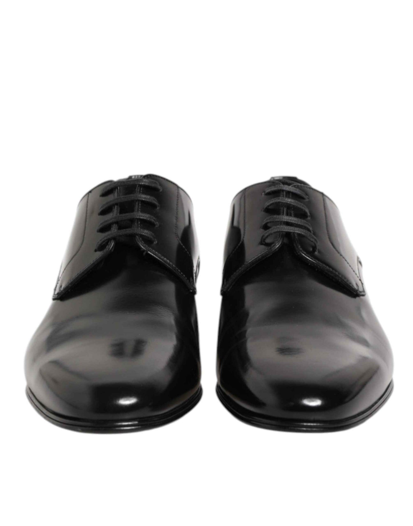 Dolce Gabbana Kalfsleer Derby Schoenen Formeel Zwart Heren