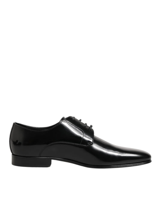 Dolce Gabbana Kalfsleer Derby Schoenen Formeel Zwart Heren