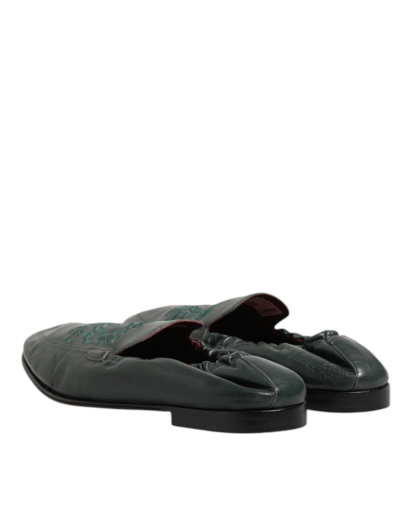 Dolce & Gabbana Groene Leren Loafers Heren Slipschoenen