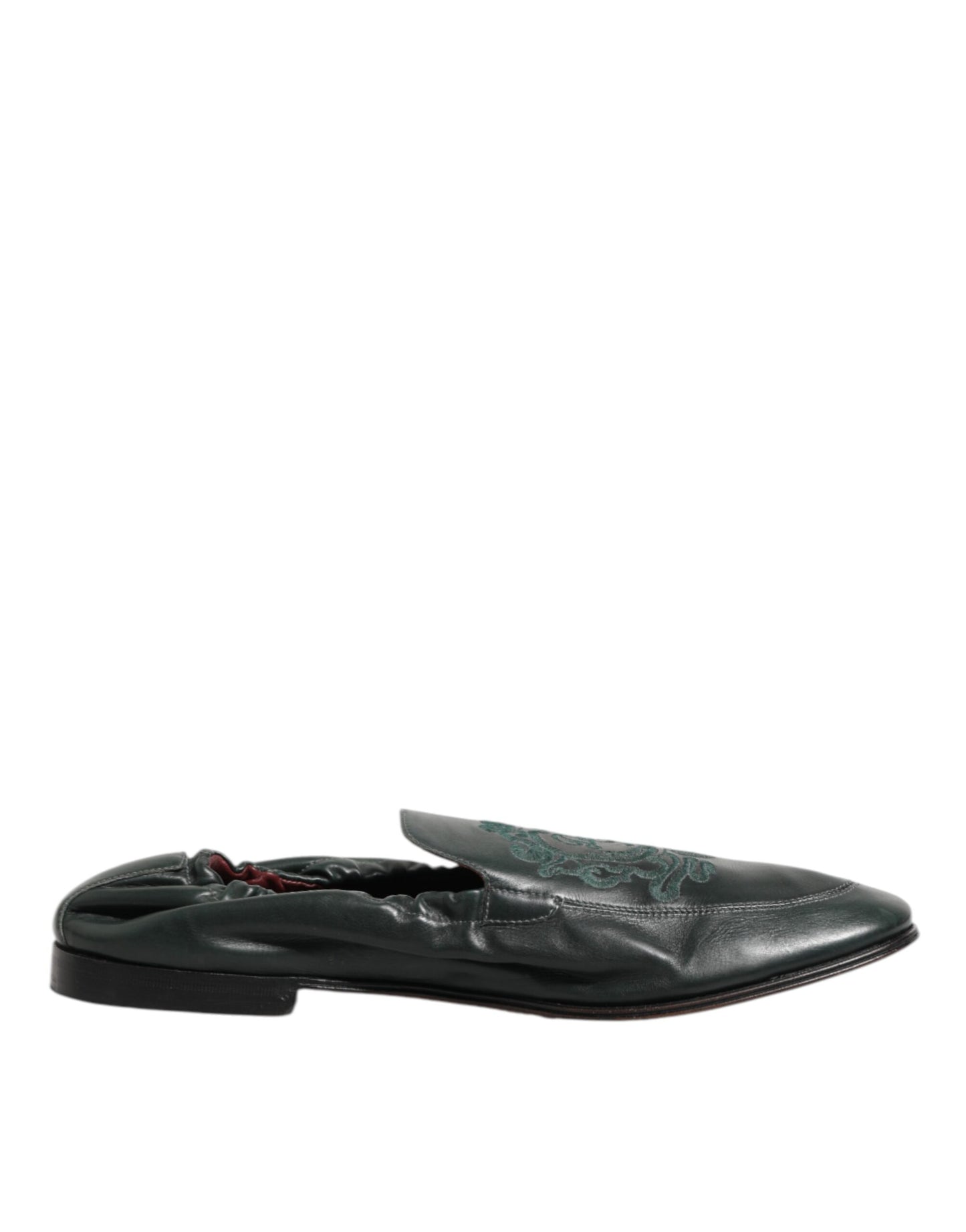 Dolce & Gabbana Groene Leren Loafers Heren Slipschoenen