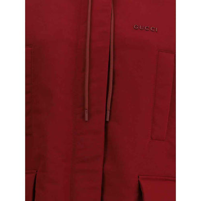 Gucci Red Polyester faille Jacket