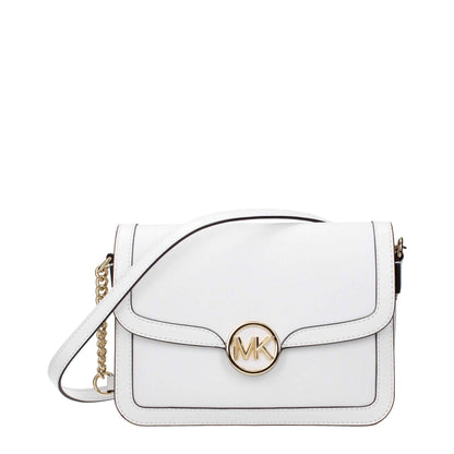 Michael Kors Witte Leren Crossbody Tas Luxe Elegant - Wit