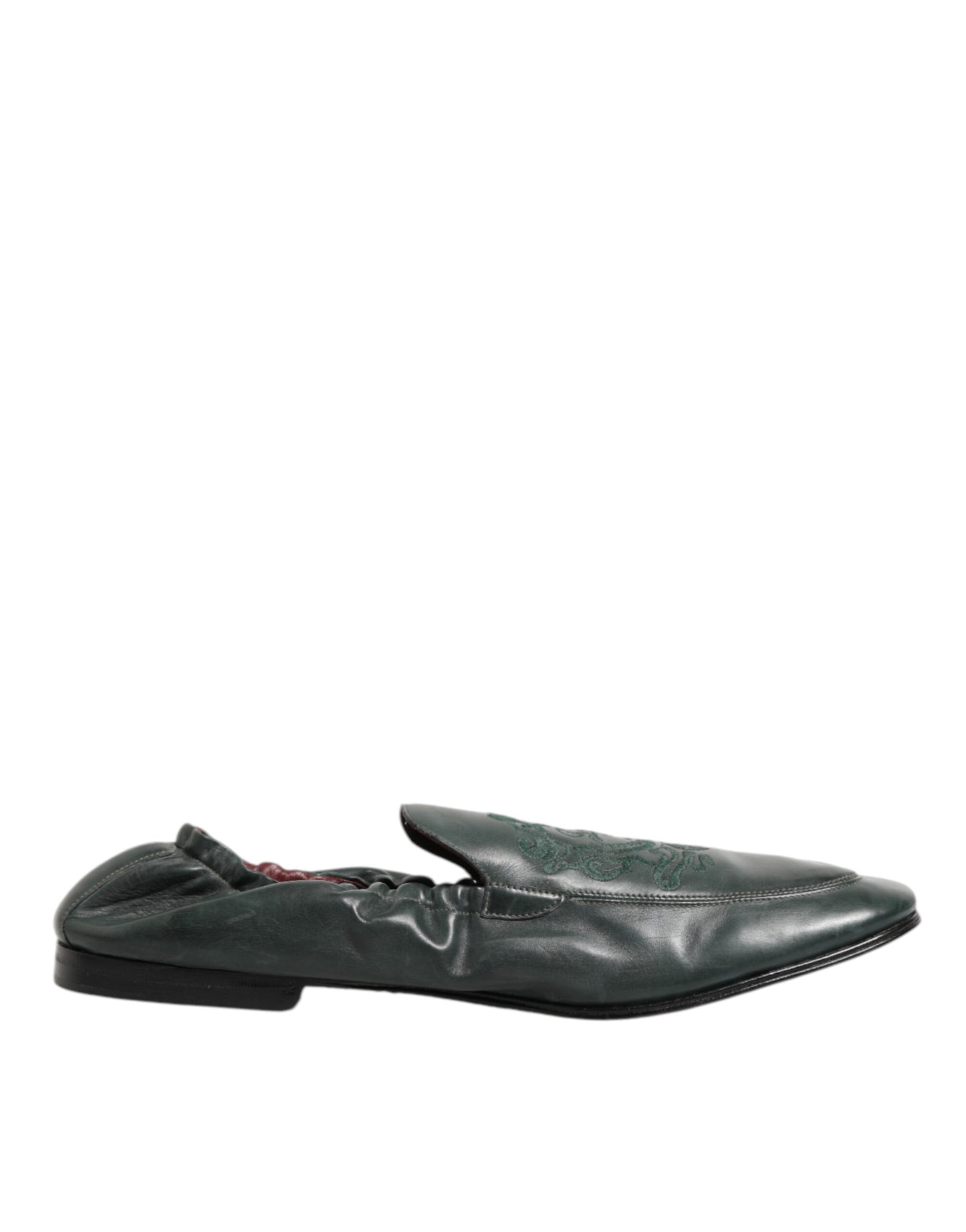 Dolce & Gabbana Loafers Slippers Dress Leren - Groen