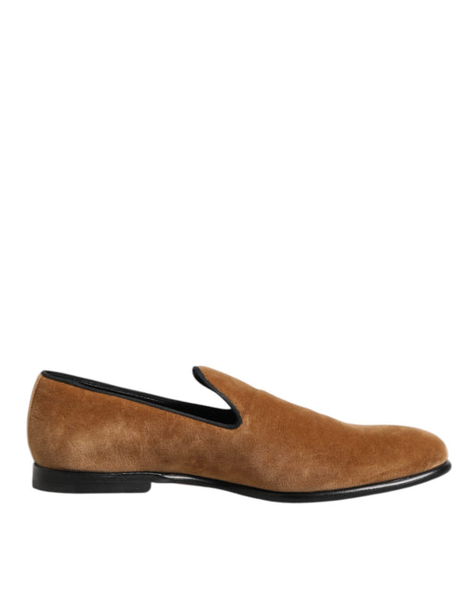 Dolce & Gabbana Loafers Suede Dress - Bruin Formeel Schoenen