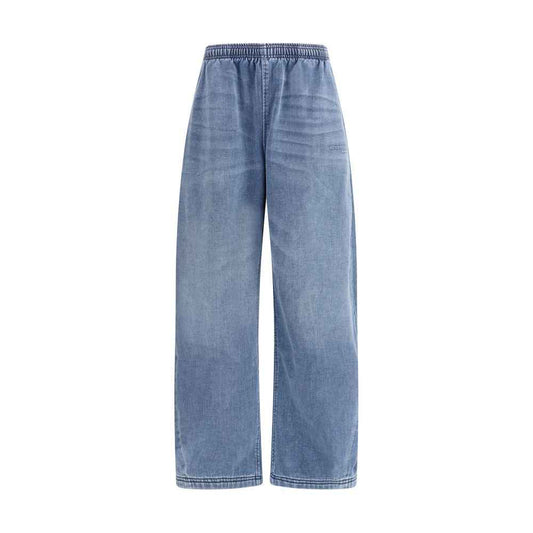 Alexander Wang Sporty Broek Blauw Met Elastische Taille