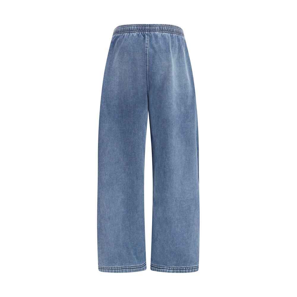 Alexander Wang Sporty Broek Blauw Met Elastische Taille