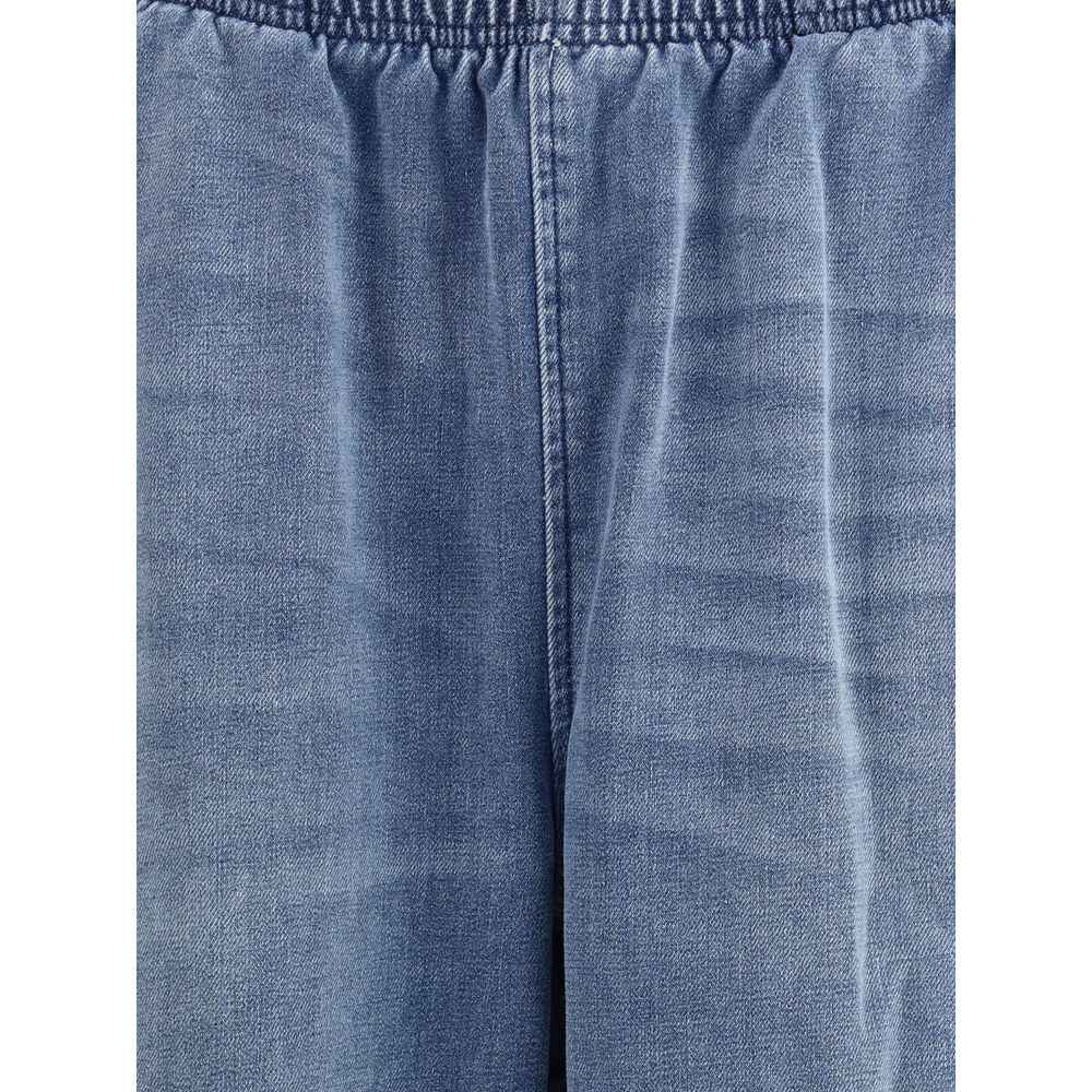Alexander Wang Sporty Broek Blauw Met Elastische Taille