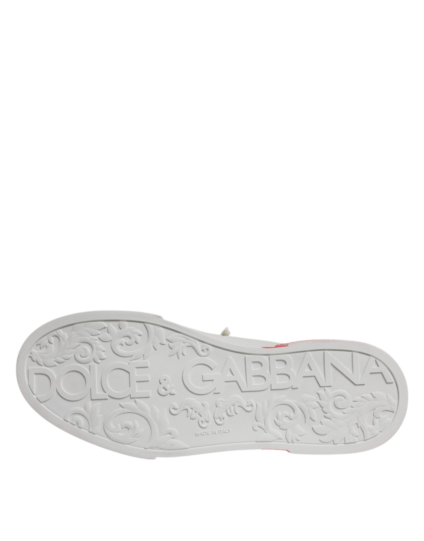 Dolce & Gabbana Portofino Sneakers Leer Luxe – Wit Rood