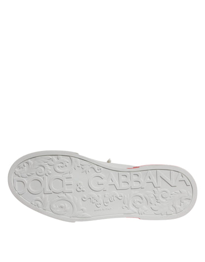 Dolce & Gabbana Portofino Sneakers Leer Luxe – Wit Rood