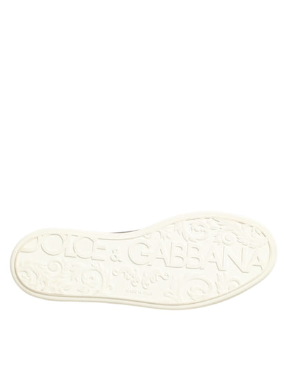 Dolce Gabbana Leren Laagtop Sneakers Zwart Luxe Unisex