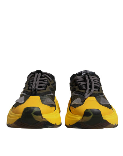 Dolce Gabbana Daymaster Low Top Sneakers Zwart Geel