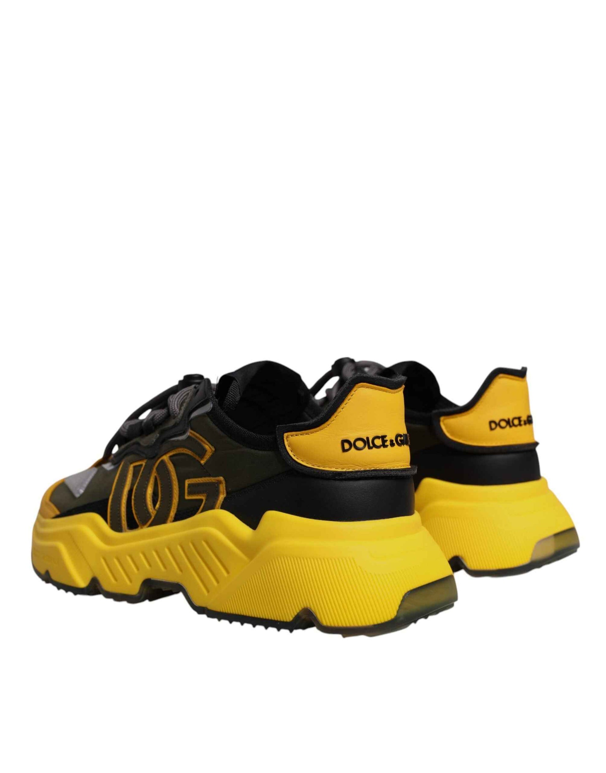 Dolce Gabbana Daymaster Low Top Sneakers Zwart Geel