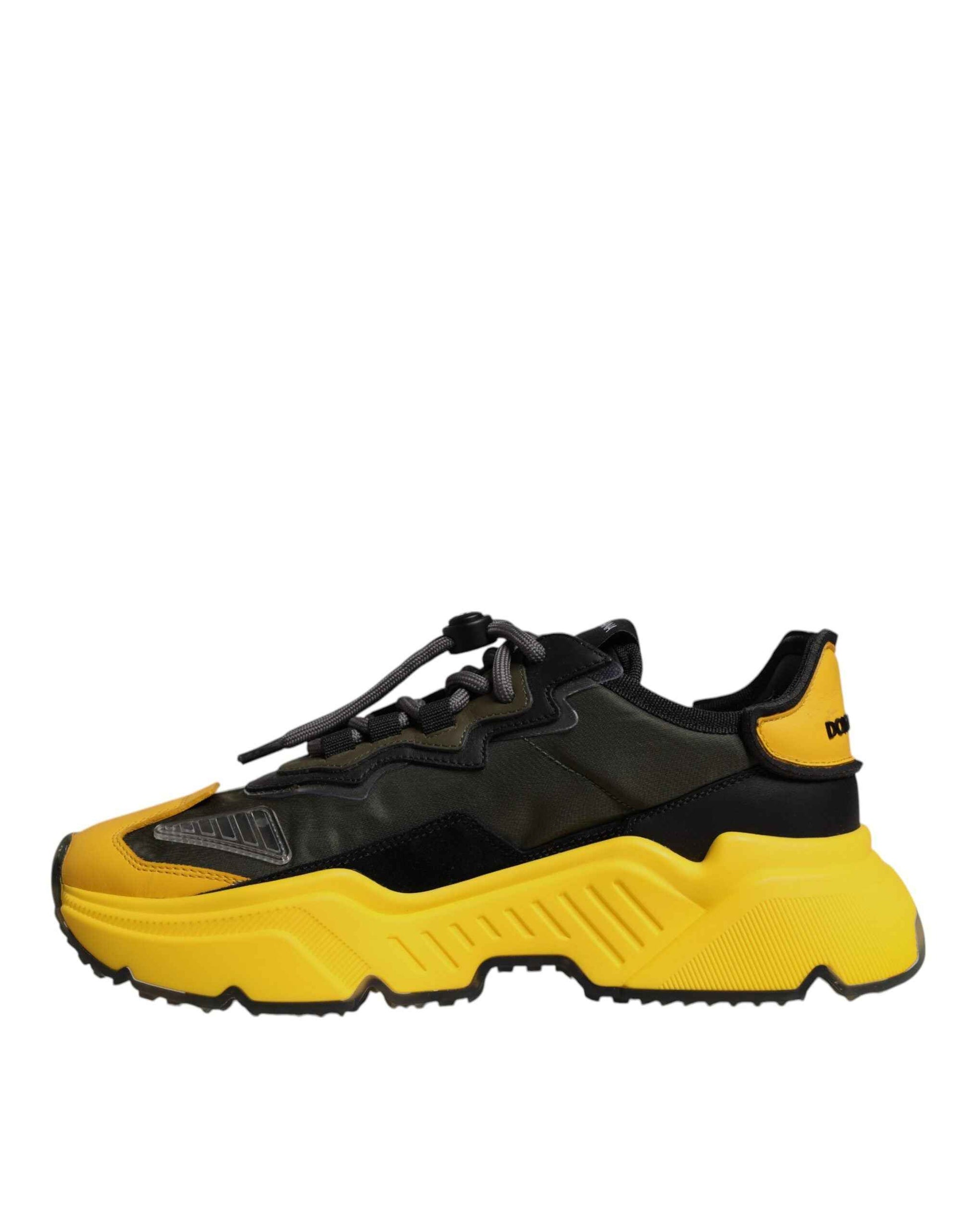 Dolce Gabbana Daymaster Low Top Sneakers Zwart Geel
