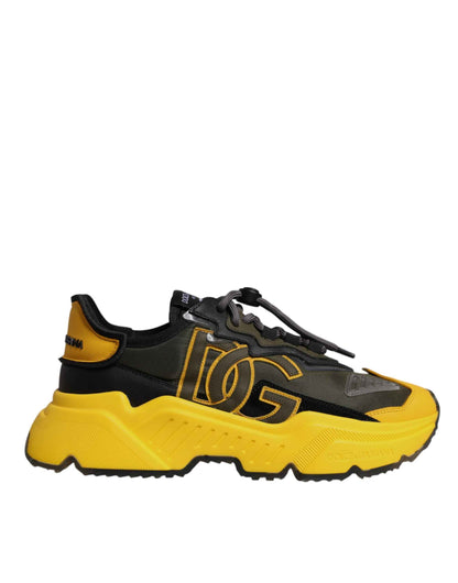 Dolce Gabbana Daymaster Low Top Sneakers Zwart Geel