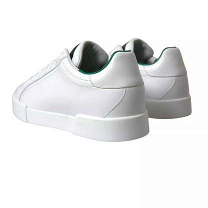 Dolce & Gabbana Low-Top Sneakers Kalfleer Premium - Wit