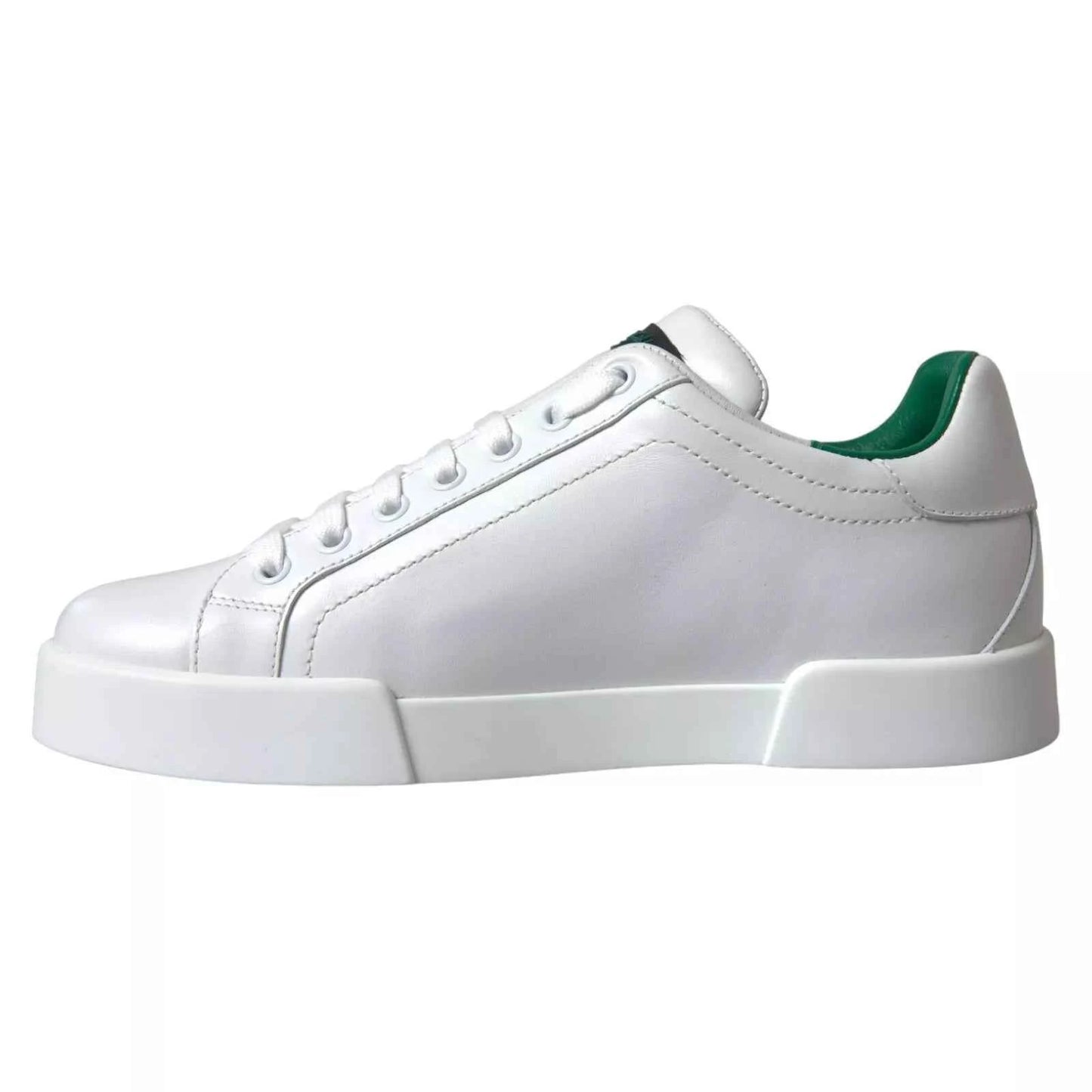 Dolce & Gabbana Low-Top Sneakers Kalfleer Premium - Wit