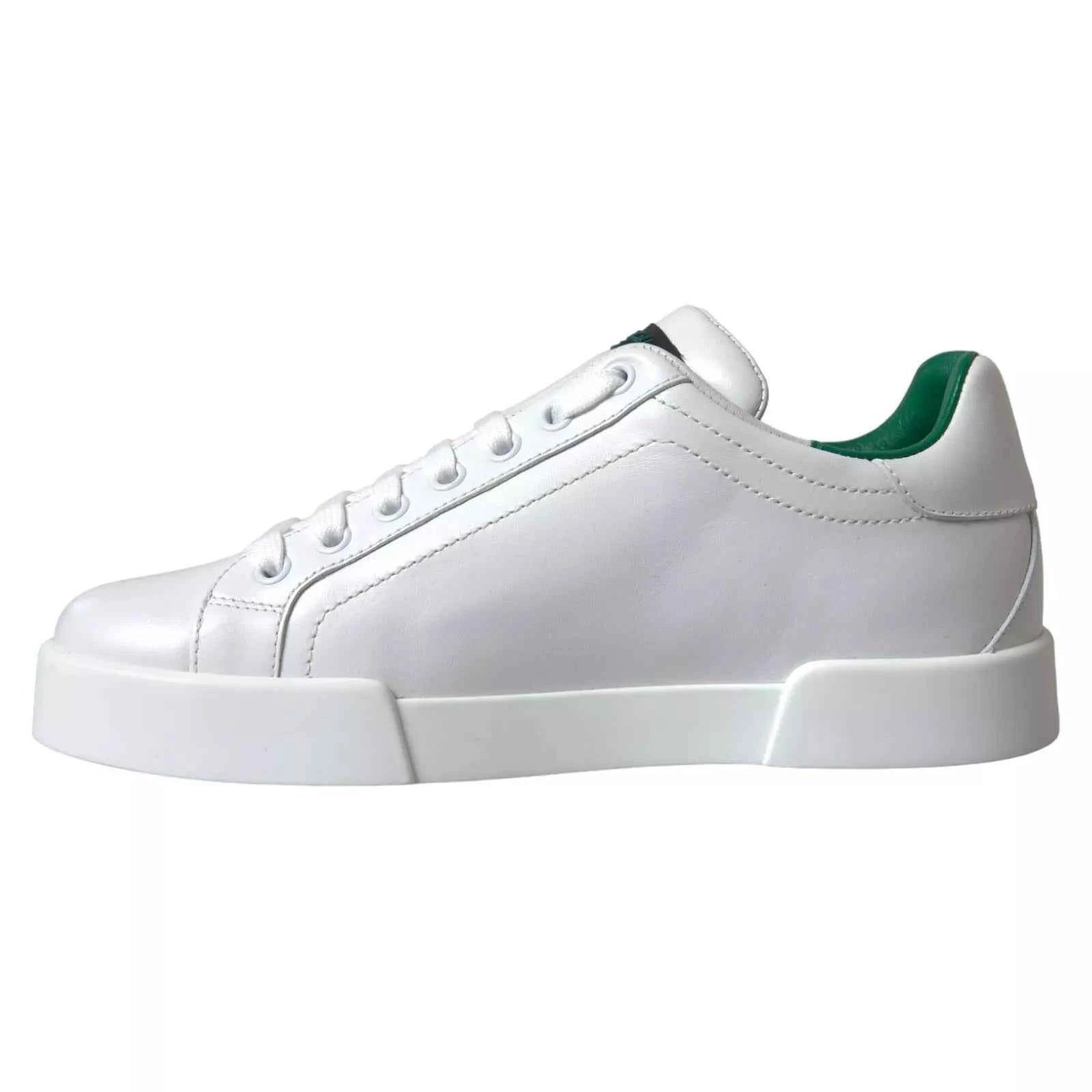 Dolce & Gabbana Low-Top Sneakers Kalfleer Premium - Wit