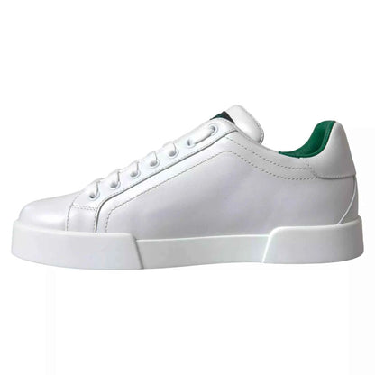 Dolce & Gabbana Low-Top Sneakers Kalfleer Premium - Wit