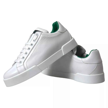 Dolce & Gabbana Low-Top Sneakers Kalfleer Premium - Wit