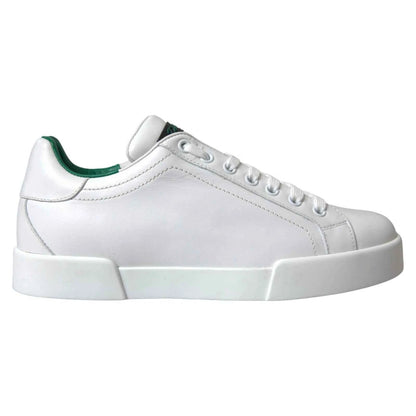 Dolce & Gabbana Low-Top Sneakers Kalfleer Premium - Wit