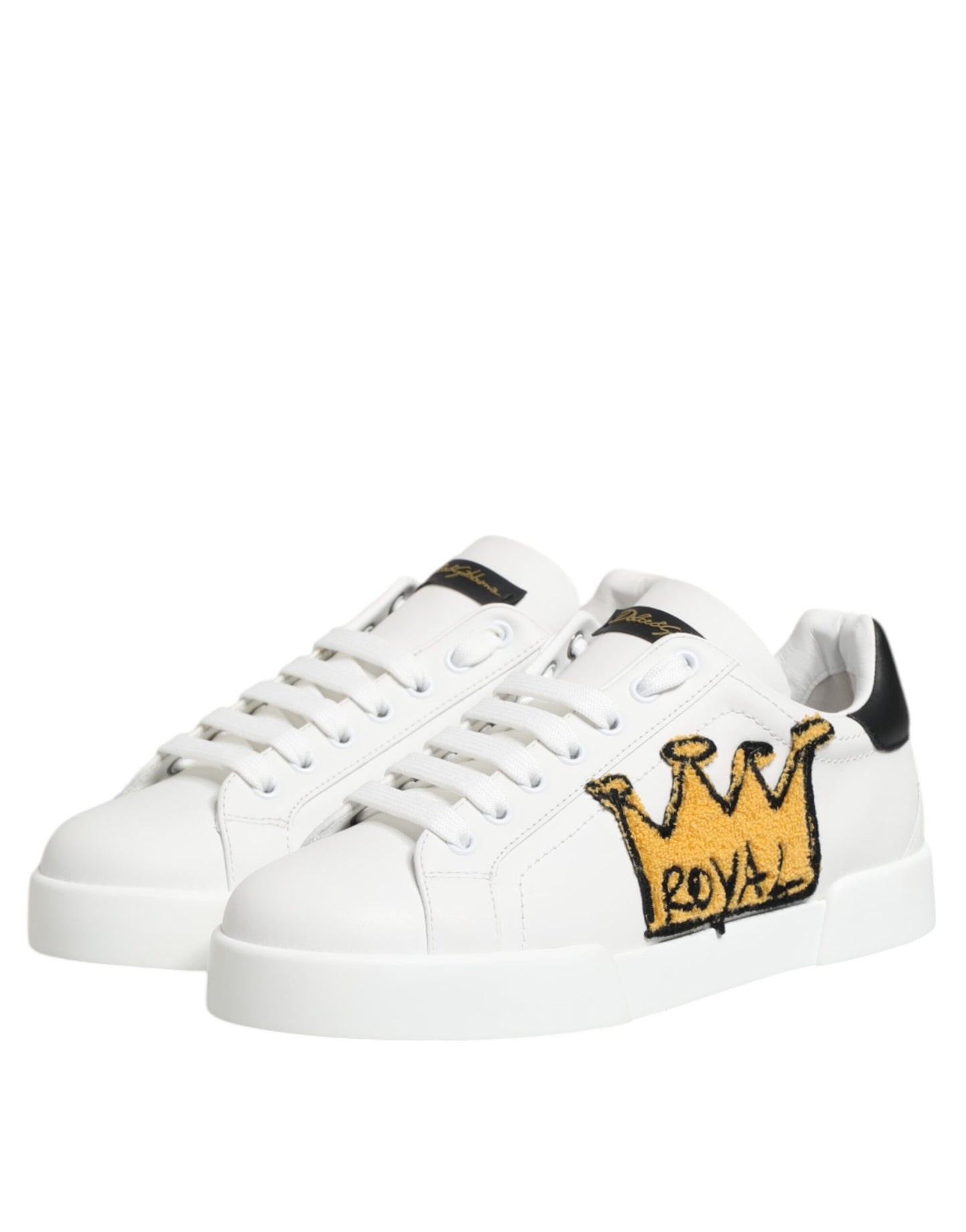 Dolce & Gabbana Portofino Leren Sneakers Witte Luxe