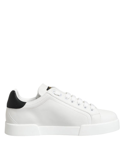 Dolce & Gabbana Portofino Leren Sneakers Witte Luxe