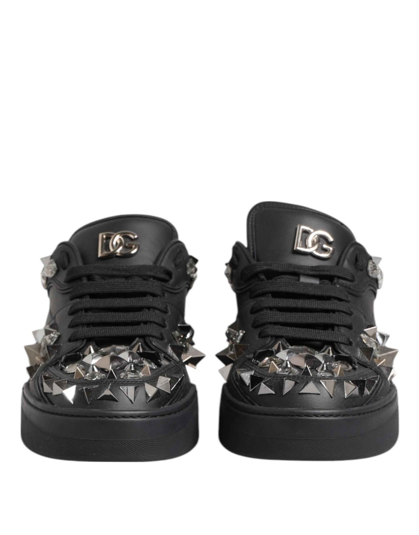 Dolce & Gabbana Portofino Sneaker Low Top Zwart Studded