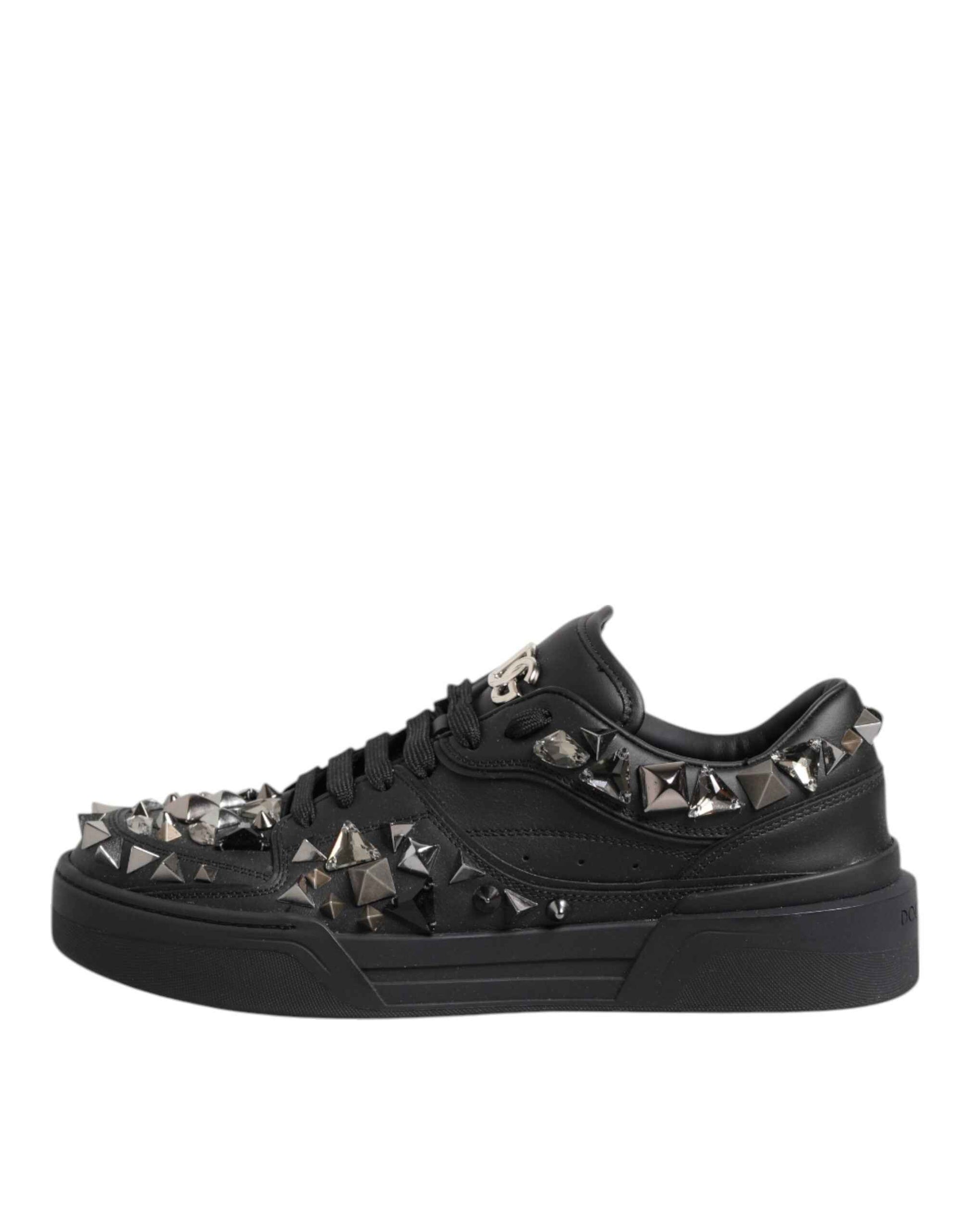 Dolce & Gabbana Portofino Sneaker Low Top Zwart Studded