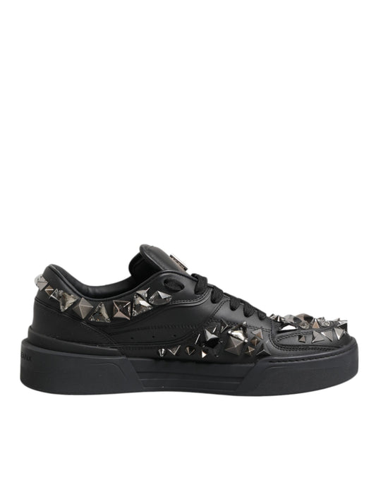 Dolce & Gabbana Portofino Sneaker Low Top Zwart Studded