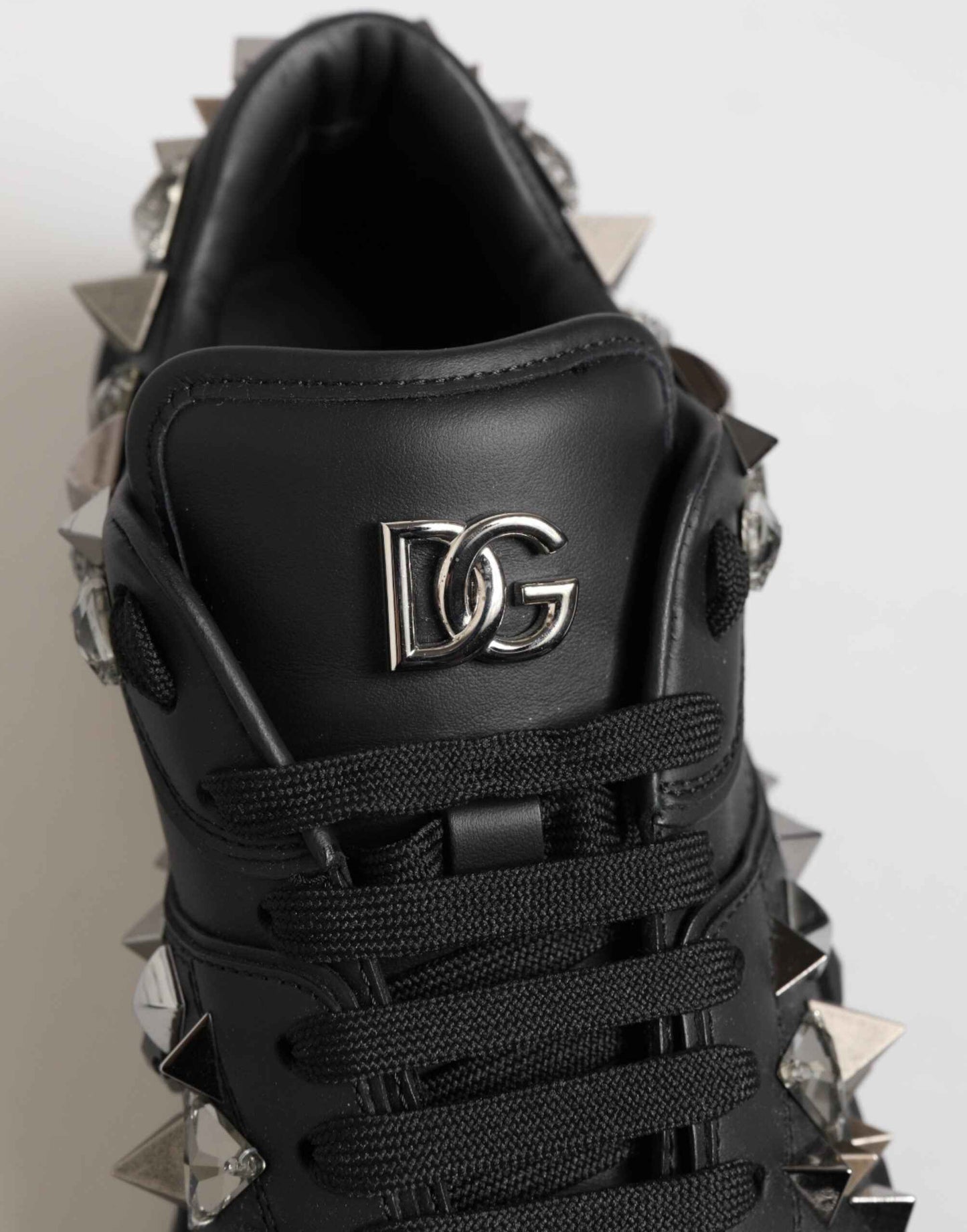 Dolce & Gabbana Portofino Sneaker Low Top Zwart Studded