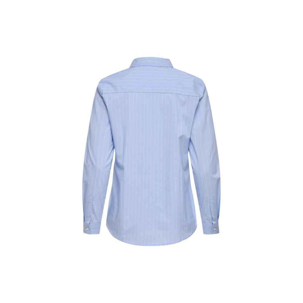 Jacqueline De Yong Blue Cotton Shirt