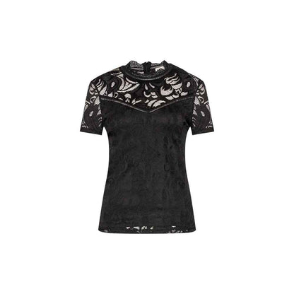 Vila Clothes Black Polyamide T-Shirt